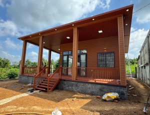 Nhà lắp ghép tấm gỗ nhựa composite