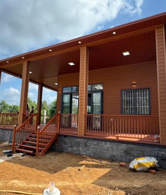 Nhà lắp ghép tấm gỗ nhựa composite